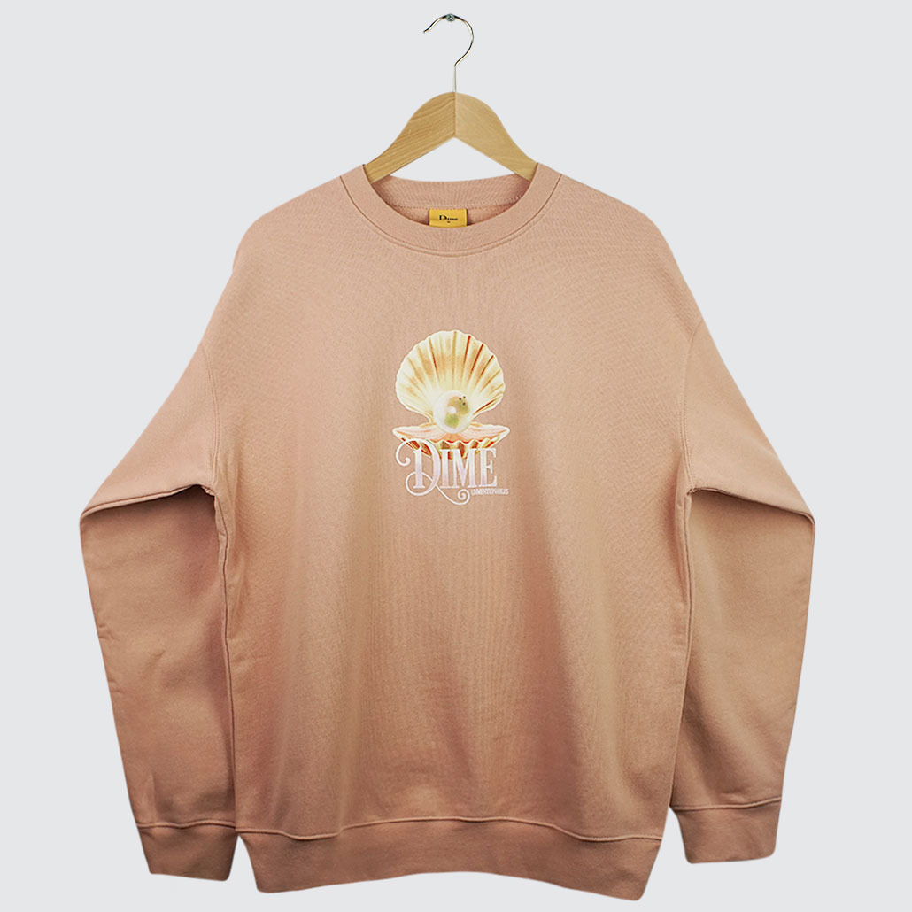 Dime Unmentionables Crewneck Old Pink - LOBBY Online Skateshop