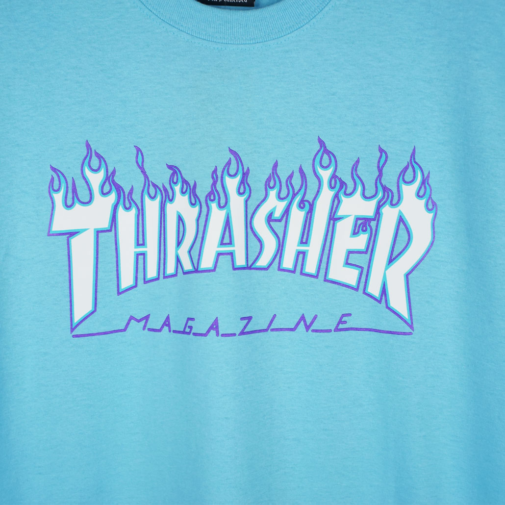 sky blue thrasher shirt