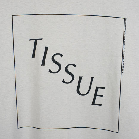 Tissue Logo T-Shirt Light Grey Tissue T-Shirt Grey Detail