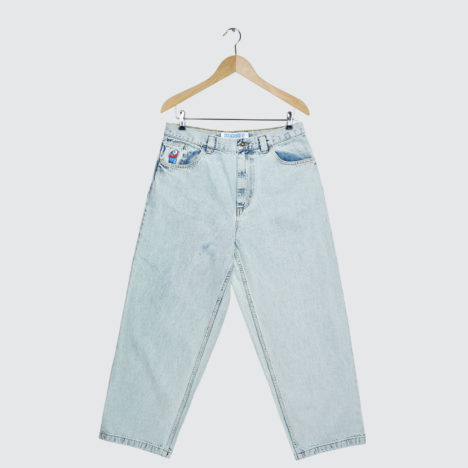 Polar Skate Co. Big Boy Jeans OG LOGO Light Blue Polar Skate Co Big Boy Pants Light Blue