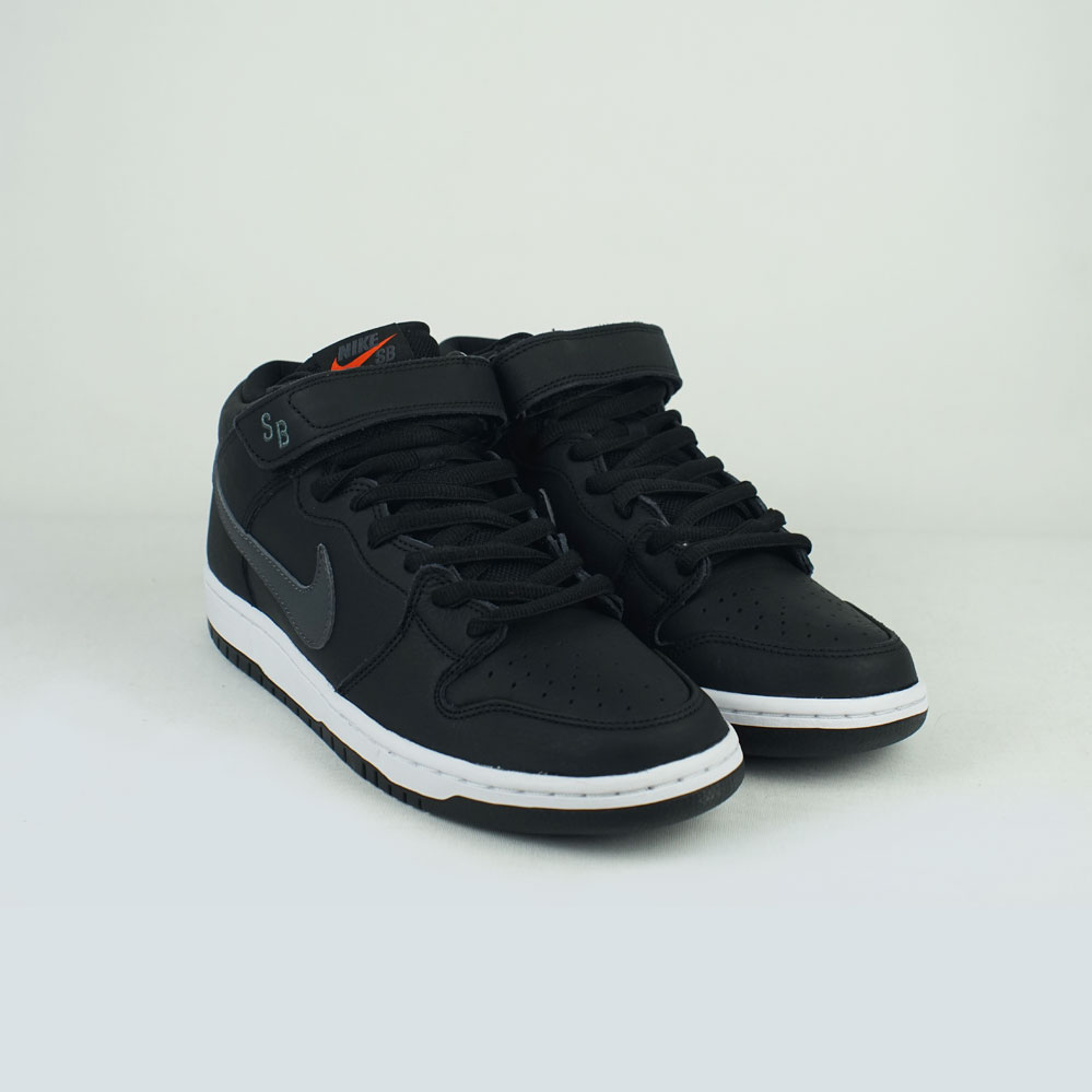 Nike SB Dunk Mid Pro ISO Black/Dark Grey-Black-White | LOBBY