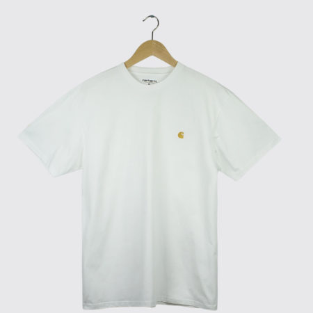 Carhartt WIP Chase T-Shirt White/Gold