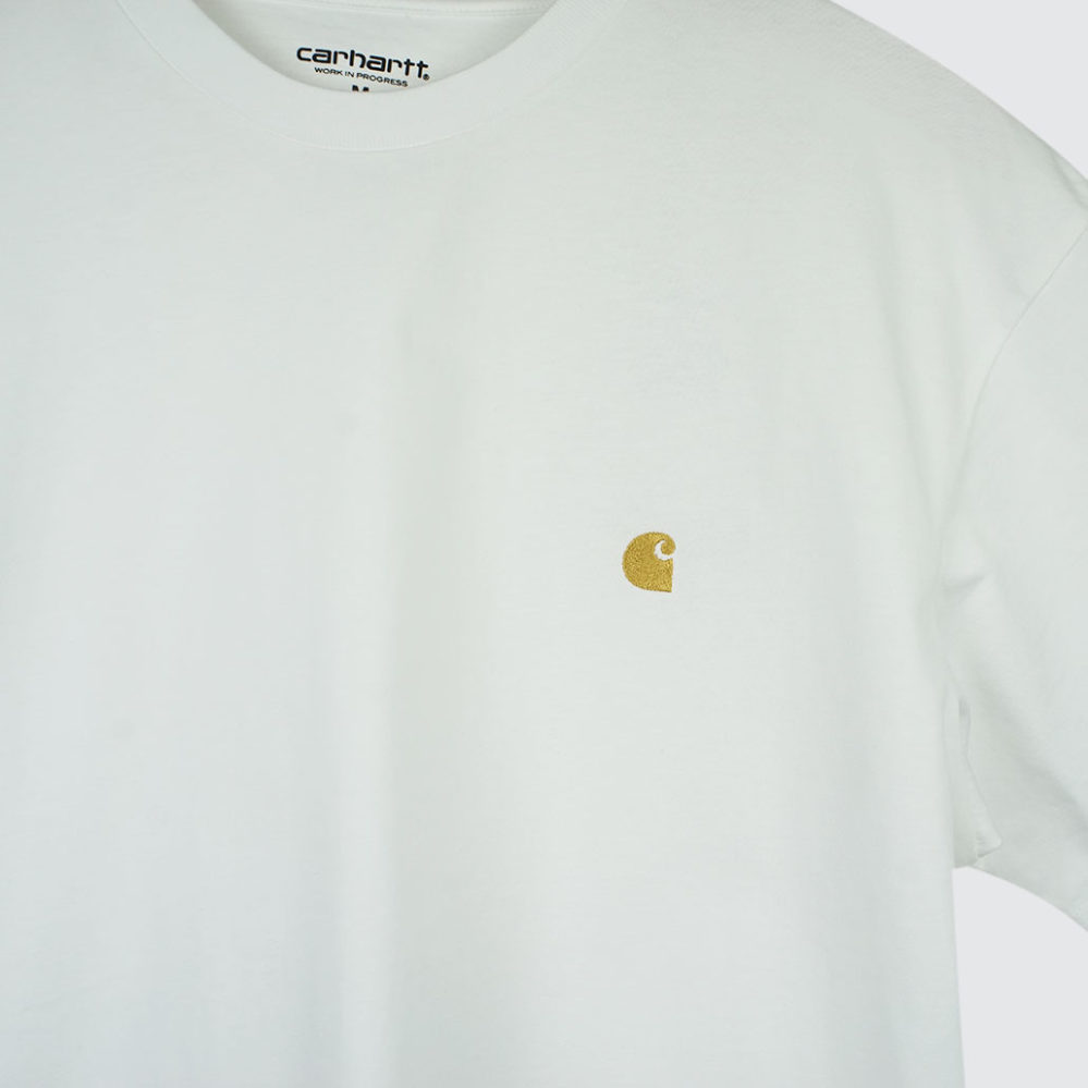 Carhartt WIP Chase T-Shirt White/Gold