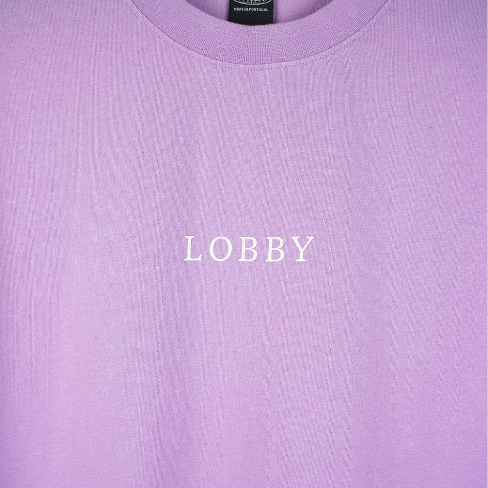 Lobby Classic Logo T-Shirt Lavender Lobby Classic Logo T-Shirt Lavender