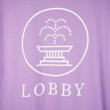 Lobby Classic Logo T-Shirt Lavender Lobby Classic Logo T-Shirt Lavender