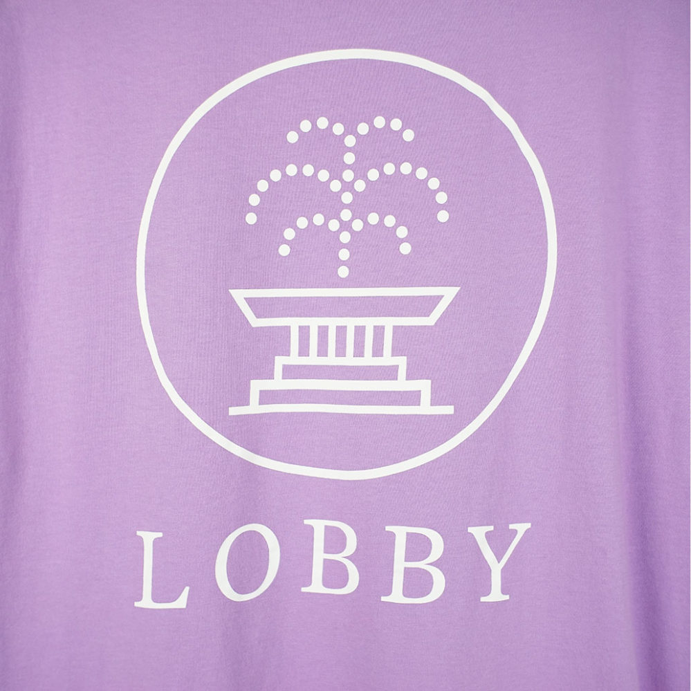 Lobby Classic Logo T-Shirt Lavender Lobby Classic Logo T-Shirt Lavender