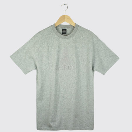 Lobby Fountain Embroidery T-Shirt Heather Grey Lobby Fountain Embroidery T-Shirt Heather Grey