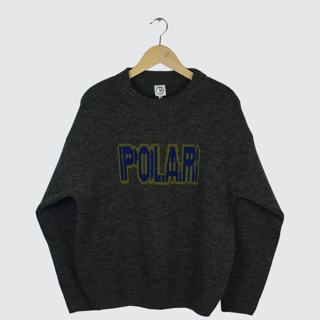送料無料(沖縄配送) POLAR SKATE CO. EARTHKNIT SWEATER BLACK
