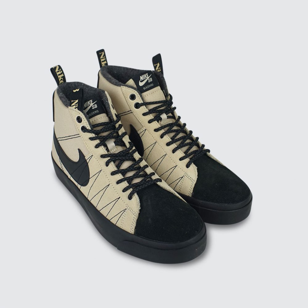 Nike SB Zoom Blazer Mid Premium Rattan/Black - LOBBY Online Skateshop