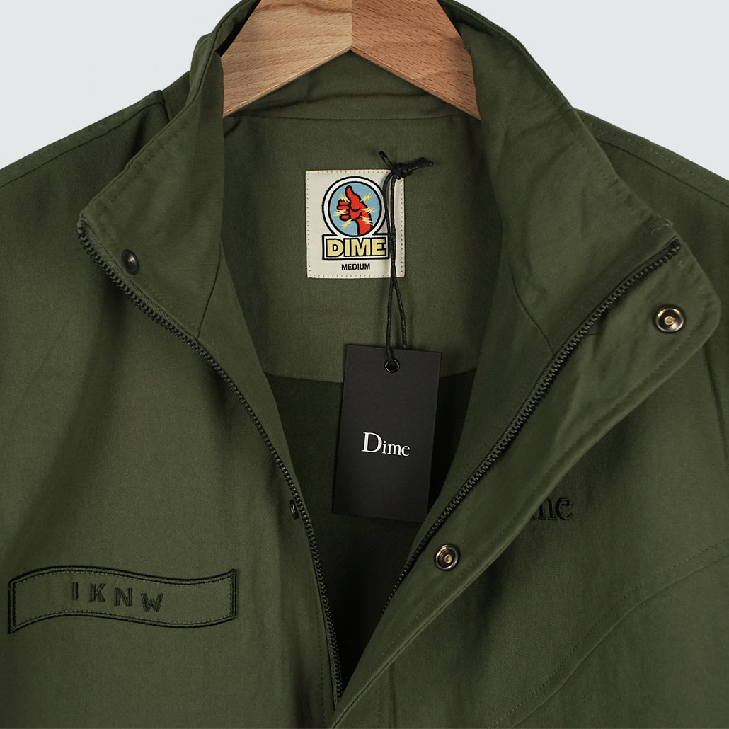 Dime Military I Know Jacket Army Green - LOBBY Online Skateshop