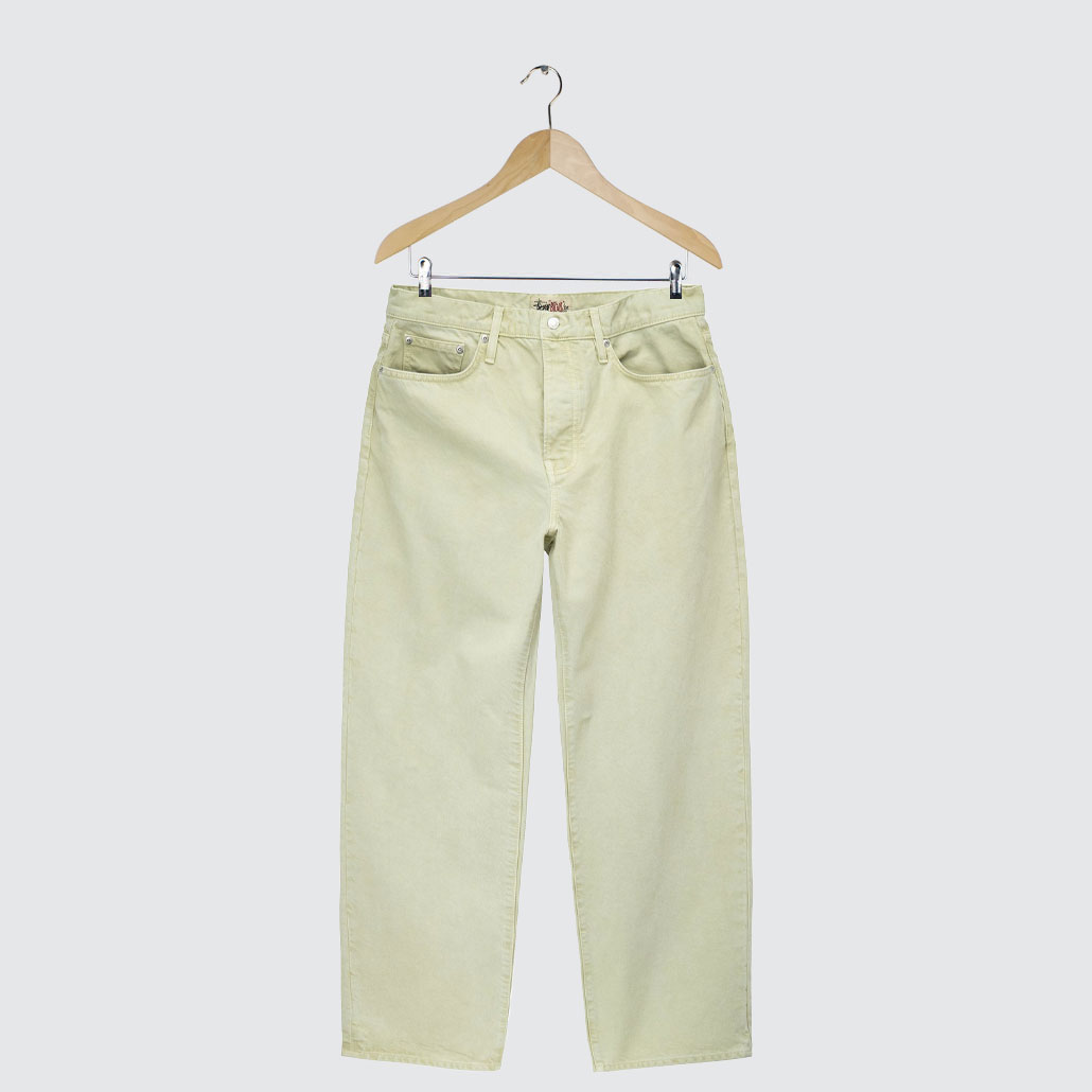 Stüssy Double Dye Big OL Jeans Cream - LOBBY Online Skateshop