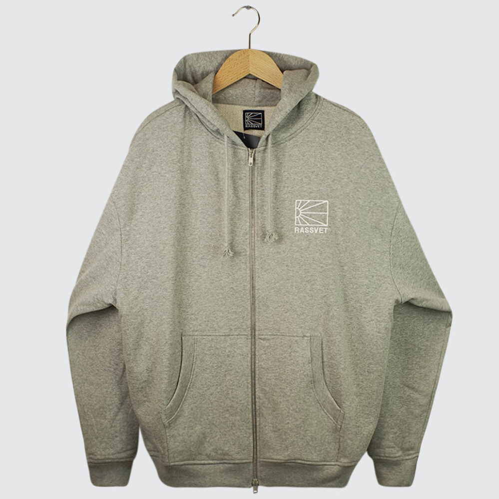 Rassvet (PACCBET) Logo Zipped Hoodie Knit Melange