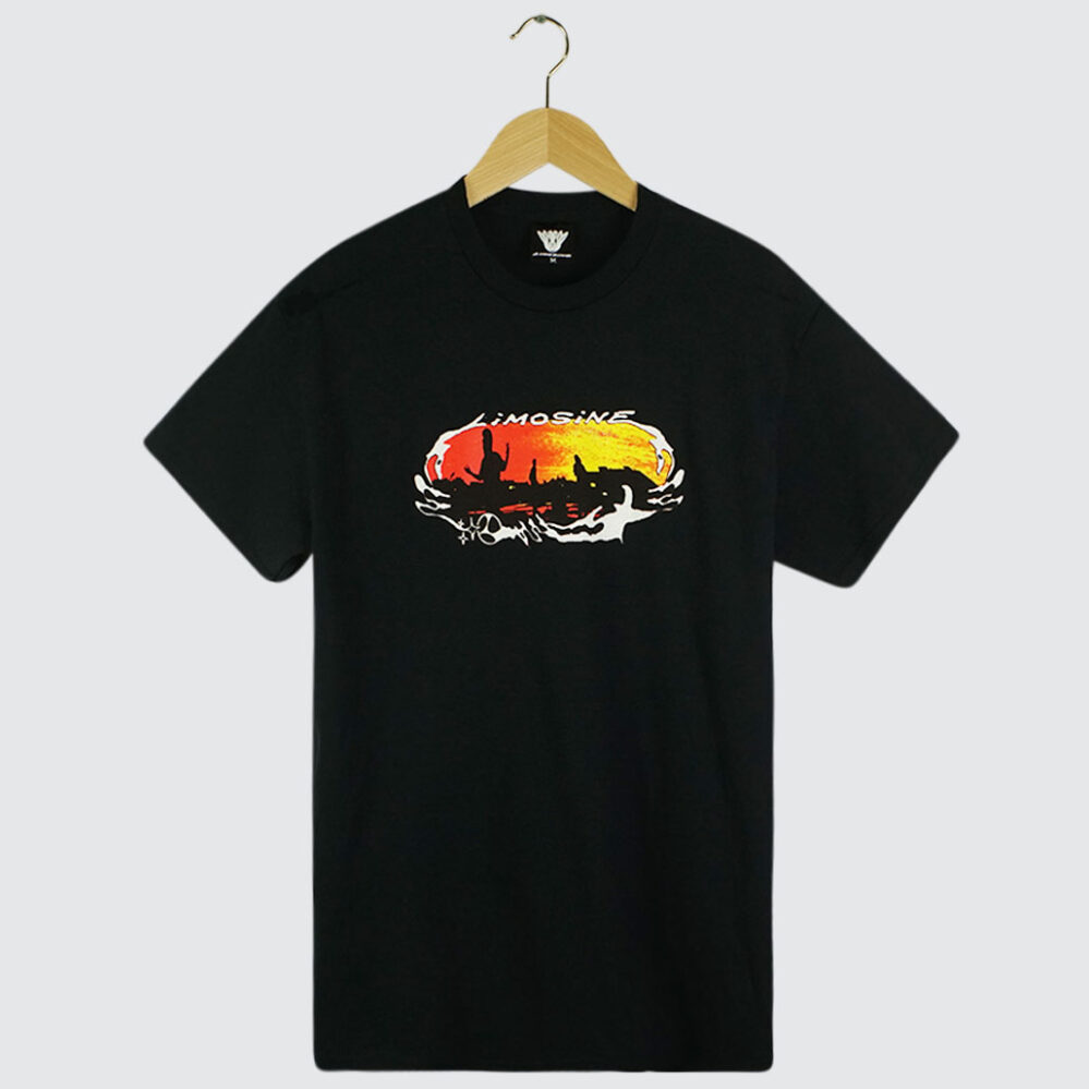 Limosine Skateboards Ring Wave T-Shirt Black