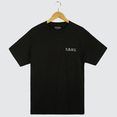 5Boro Vintage Rose T-Shirt Black/White
