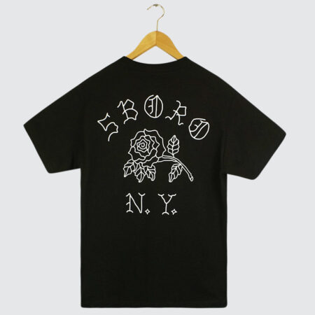 5Boro Vintage Rose T-Shirt Black/White