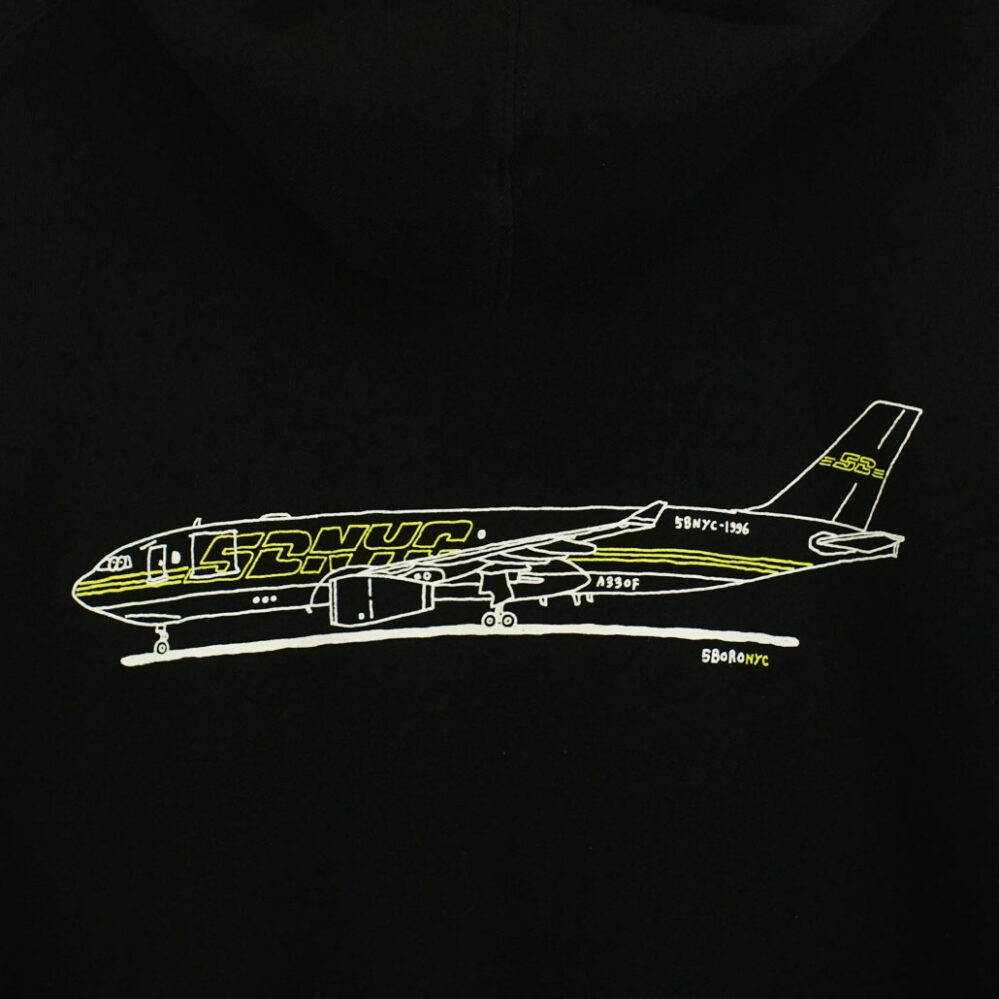 5Boro x Stefan Marx Cargo Plane Hoodie Black