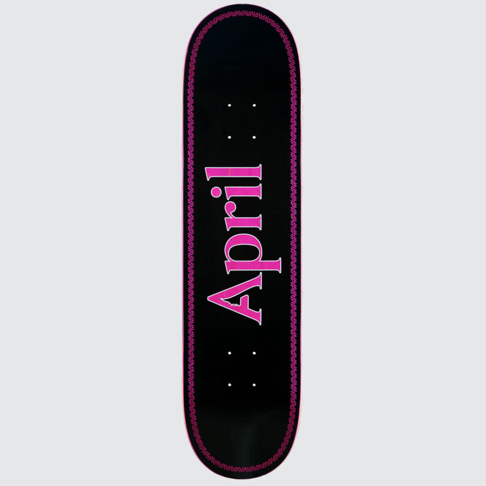 April Skateboards OG Logo Pink Black Helix 8.5″