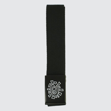 Always Do What You Should Do Reversible Embossed @Sun Canvas Belt Black Always Do What You Should Do Reversible Embossed @Sun Canvas Belt Black