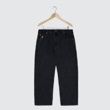 Cash Only Logo Baggy Denim Jeans Washed Black Cash Only Logo Baggy Denim Jeans Washed Black