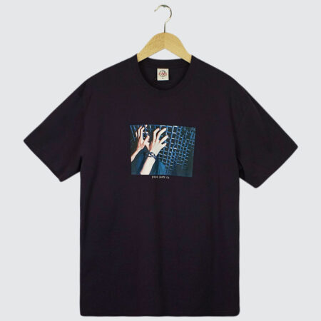 Polar Skate Co. Caged Hands T-Shirt Dark Violet Polar Skate Co. Caged Hands T-Shirt Dark Violet