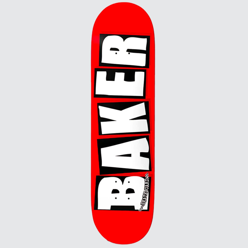 Baker Skateboards Brand Logo Deck White 8.25”
