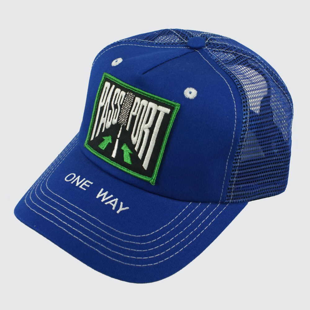 Pass~Port One Way Packers Trucker Cap Royal Blue