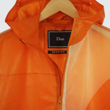 Dime Translucent Tech Jacket Orange Dime Translucent Tech Jacket Orange