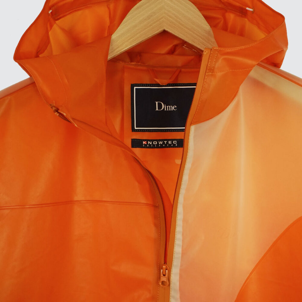 Dime Translucent Tech Jacket Orange Dime Translucent Tech Jacket Orange