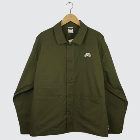 Nike SB Olympia Alexis Agnostic Kit Chore Jacket Medium Olive/White Nike SB Olympia Alexis Agnostic Kit Chore Jacket Medium Olive/White