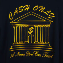 Cash Only Bank Crewneck Deep Navy Cash Only Bank Crewneck Deep Navy