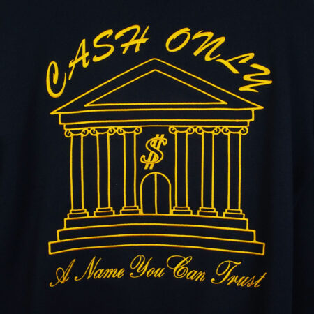 Cash Only Bank Crewneck Deep Navy Cash Only Bank Crewneck Deep Navy