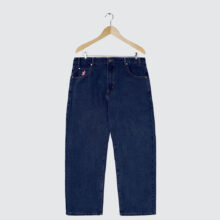 Cash Only Logo Baggy Denim Jeans Raw Indigo Cash Only Logo Baggy Denim Jeans Raw Indigo