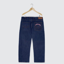 Cash Only Logo Baggy Denim Jeans Raw Indigo Cash Only Logo Baggy Denim Jeans Raw Indigo