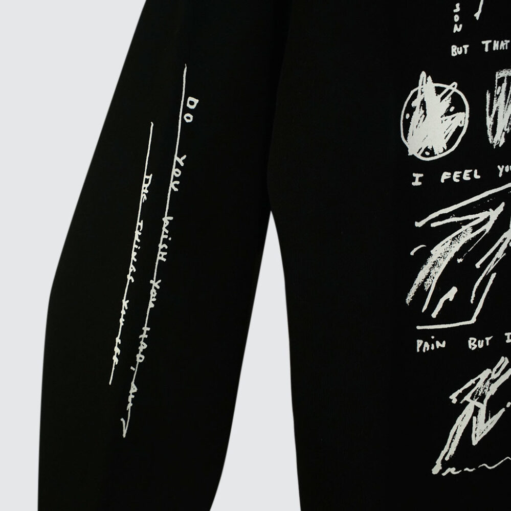 Polar Skate Co. Sad at Times Dave Hoodie Black Polar Skate Co. Sad at Times Dave Hoodie Black