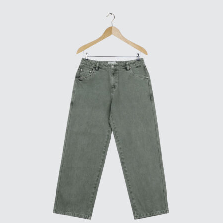 Dime Classic Relaxed Denim Pants Faded Green