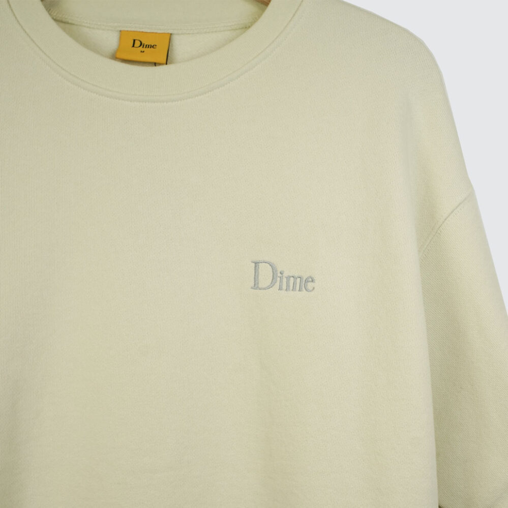 Dime Classic Small Logo Crewneck Natural - LOBBY Online