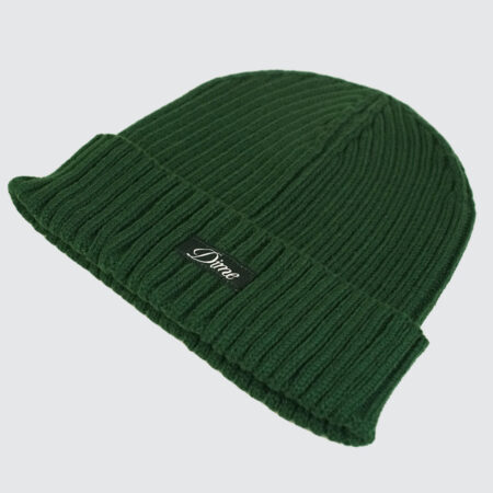 Dime Cursive Fold Beanie Forest