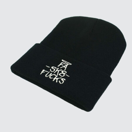 Fucking Awesome FA SK8 Fucks Cuff Beanie Black Fucking Awesome FA SK8 Fucks Cuff Beanie Black