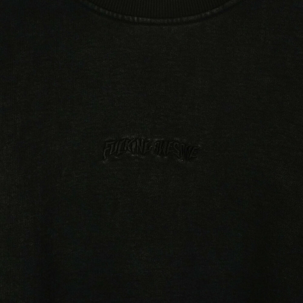 【FUCKING AWESOME】LITTLE STAMP  WASH CREWNECK MAGENTA Fucking Awesome Little Stamp Snow Wash Crewneck | Apparel
