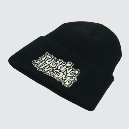 【FUCKING AWESOME】PBS LOGO CUFF BEANIE BLACK FUCKING AWESOME PBS LOGO CUFF BEANIE / BLACK (ファッキン
