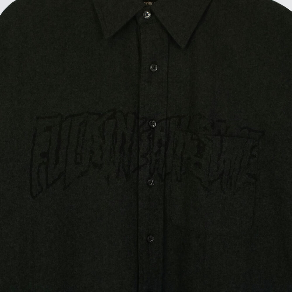 Fucking Awesome Stamp Logo Chambray Shirt Grey