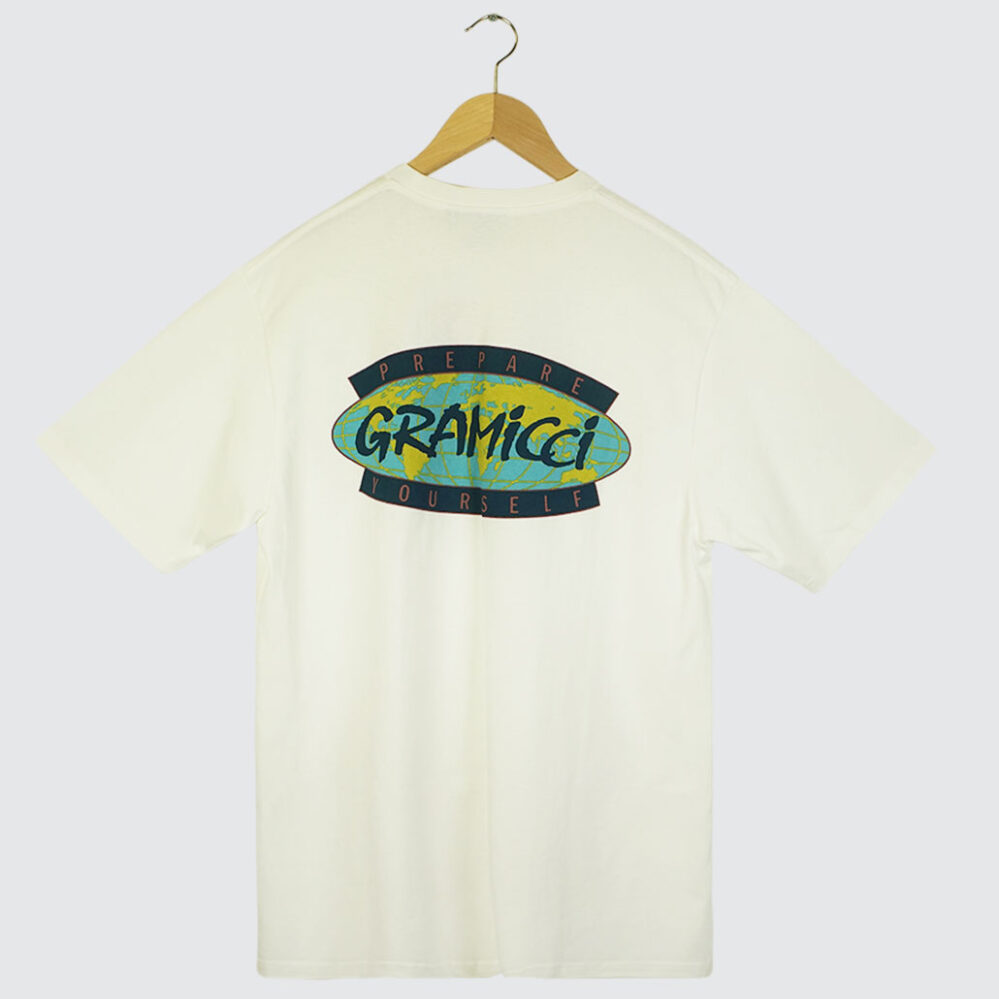 Gramicci Prepare Yourself T-Shirt White Gramicci Prepare Yourself T-Shirt White