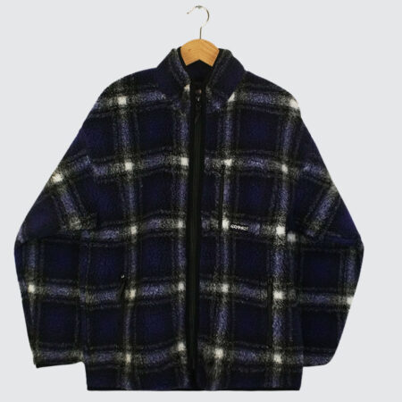 Gramicci Shadow Plaid Sherpa Jacket Purple Gramicci Shadow Plaid Sherpa Jacket Purple