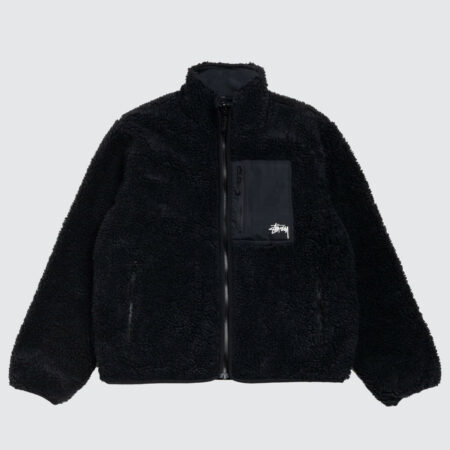 Stüssy Sherpa Reversible Jacket Black