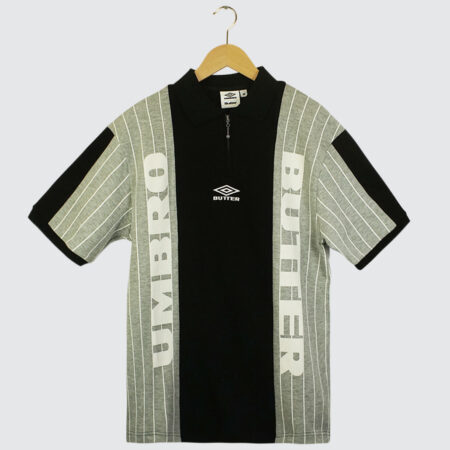 Butter Goods x Umbro Athletica S/S Polo Shirt Black Butter Goods x Umbro Athletica S/S Polo Shirt Black