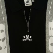 Butter Goods x Umbro Athletica S/S Polo Shirt Black Butter Goods x Umbro Athletica S/S Polo Shirt Black