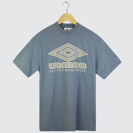 Butter Goods x Umbro Diamond Logo T-Shirt Washed Slate
