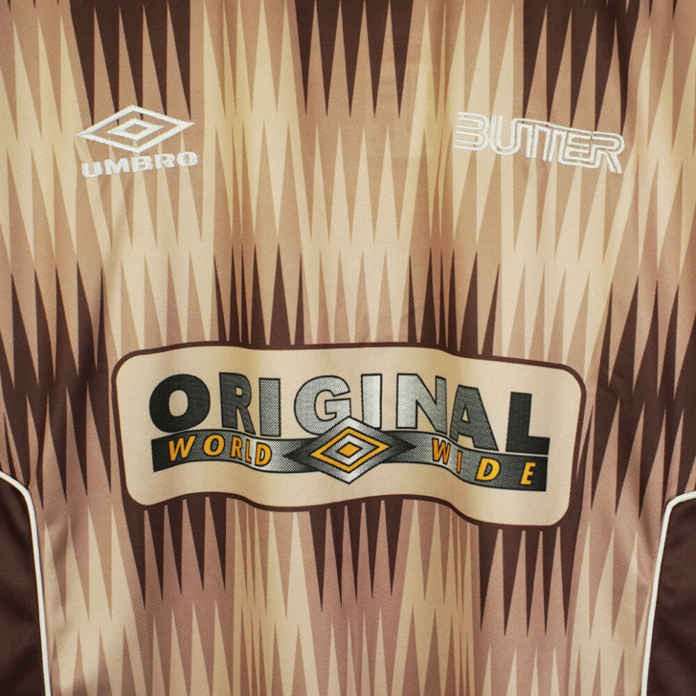 【BUTTER GOODS X UMBRO】OPTICAL JERSEY Brown / Taupe Butter Goods X Umbro - Optical Jersey - Brown / Taupe at