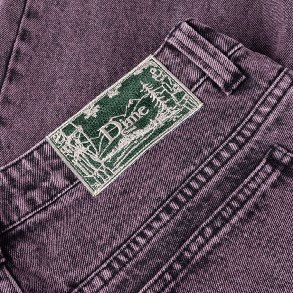 Dime Classic Relaxed Denim Pants Overdyed Plum Dime Classic Relaxed Denim Pants Overdyed Plum