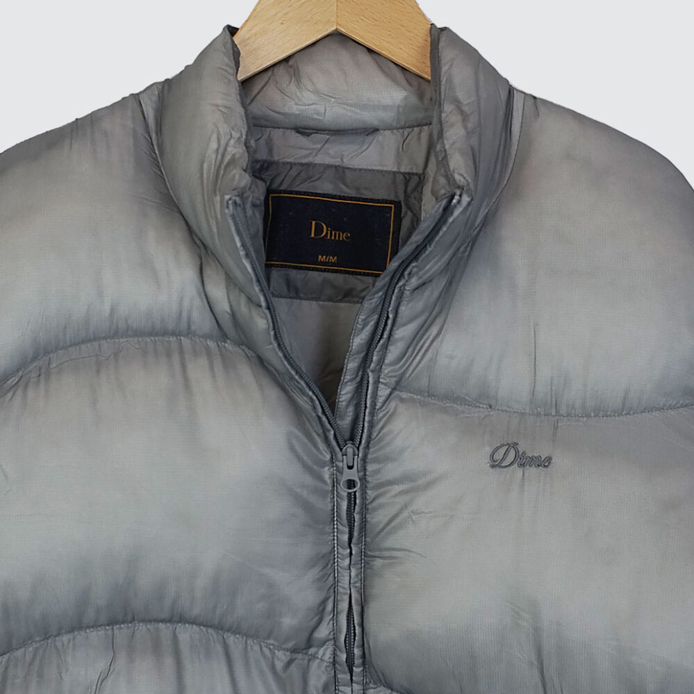 Dime Classic Ripstop Puffer Jacket Silver Dime Classic Ripstop Puffer Jacket Silver